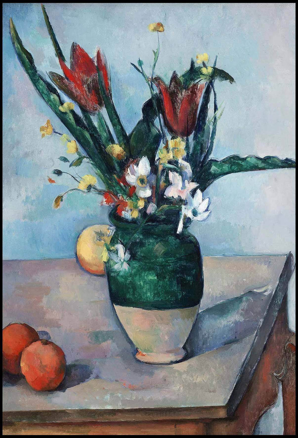 "Paul Cezanne - The Vase of Tulips - Hakyarts"