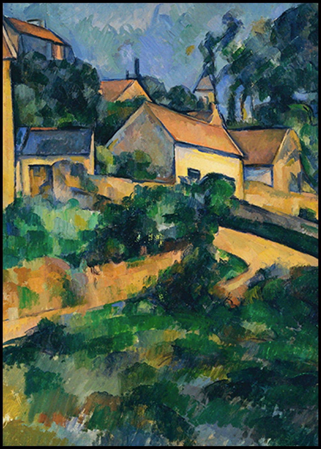 "Paul Cezanne - Turning Road at Montgeroult - Hakyarts"