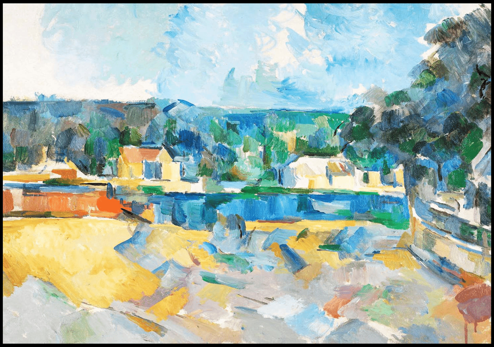 "Paul Cezanne - Au bord d'Une Rivi√®re - Hakyarts"