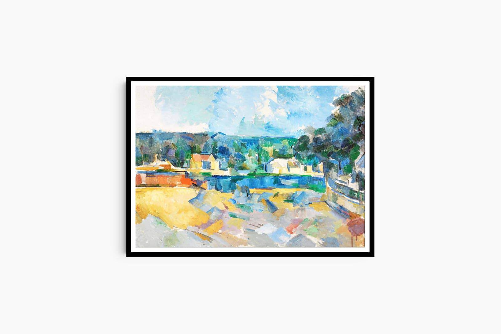 "Paul Cezanne - Au bord d'Une Rivi√®re - Hakyarts"