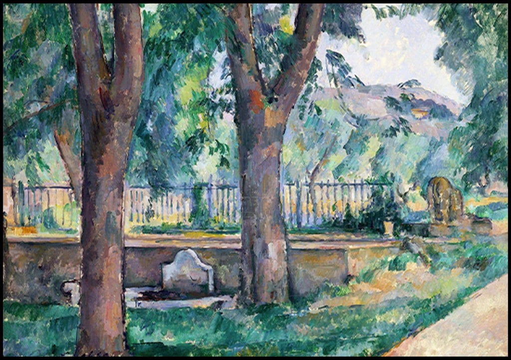 "Paul Cezanne - The Pool at Jas de Bouffan - Hakyarts"