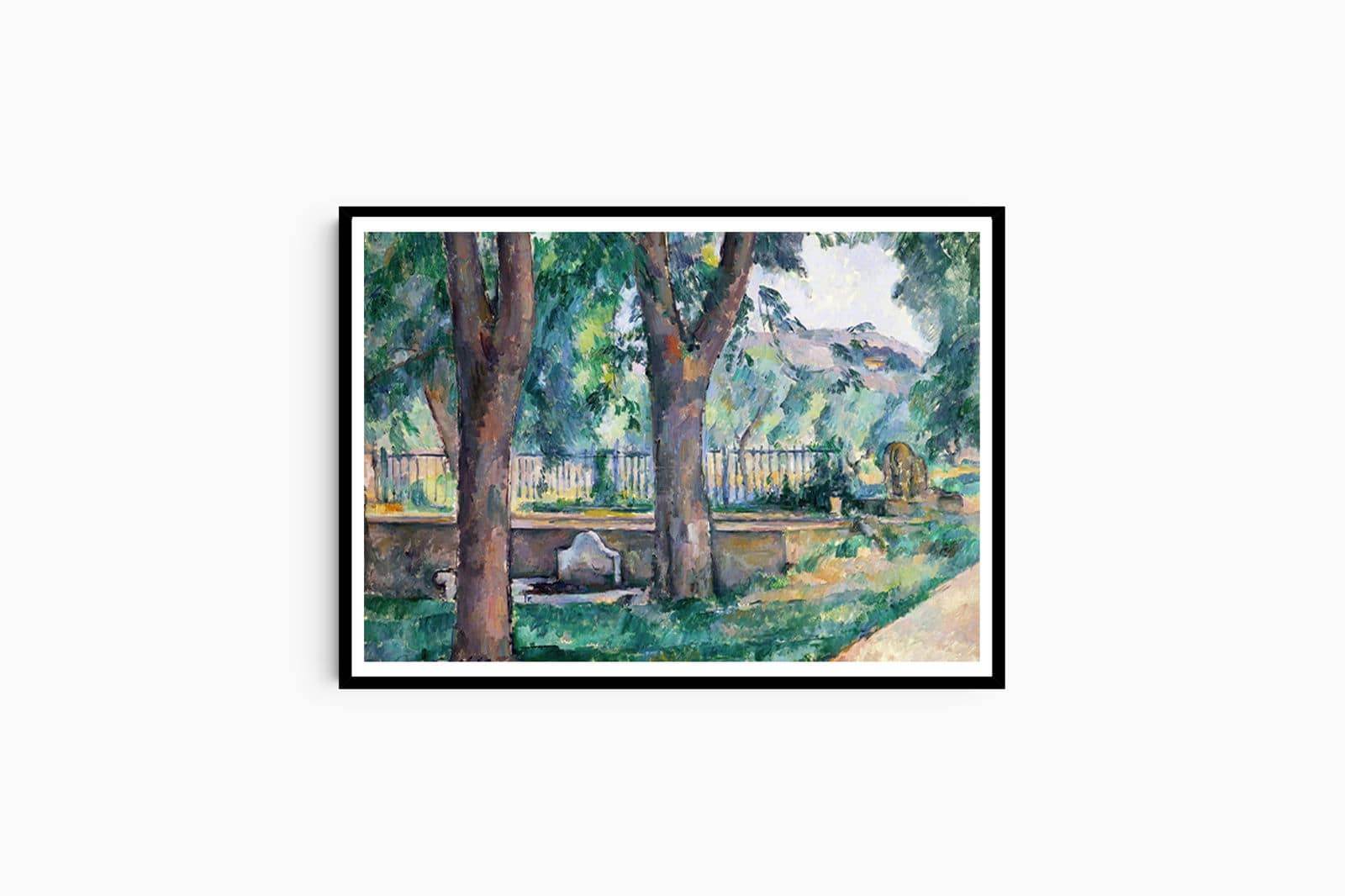 "Paul Cezanne - The Pool at Jas de Bouffan - Hakyarts"