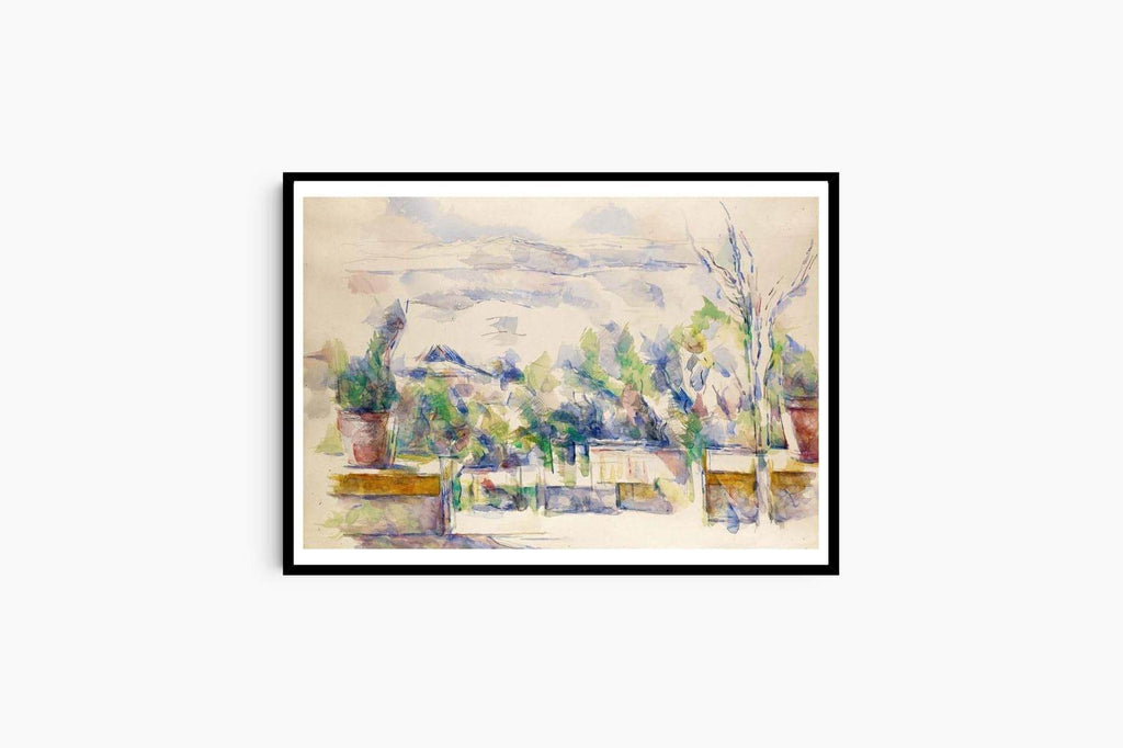 "Paul Cezanne - The Terrace at the Garden at Les Lauves - Hakyarts"