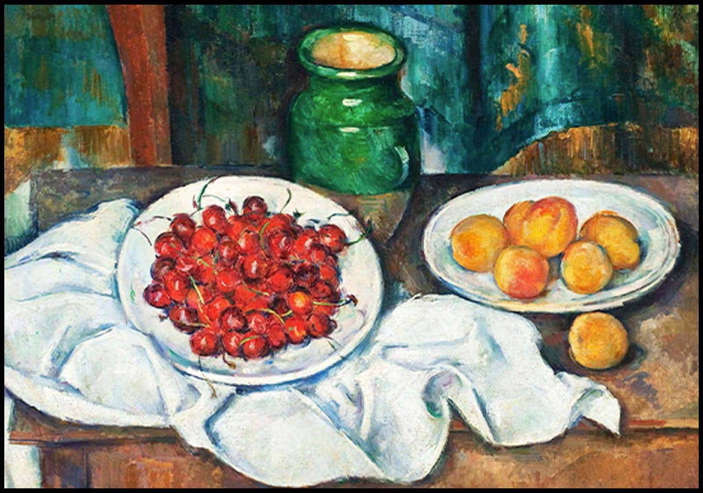 "Paul Cezanne - Still Life With Cherries And Peaches - Hakyarts"