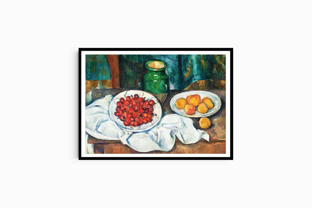 "Paul Cezanne - Still Life With Cherries And Peaches - Hakyarts"