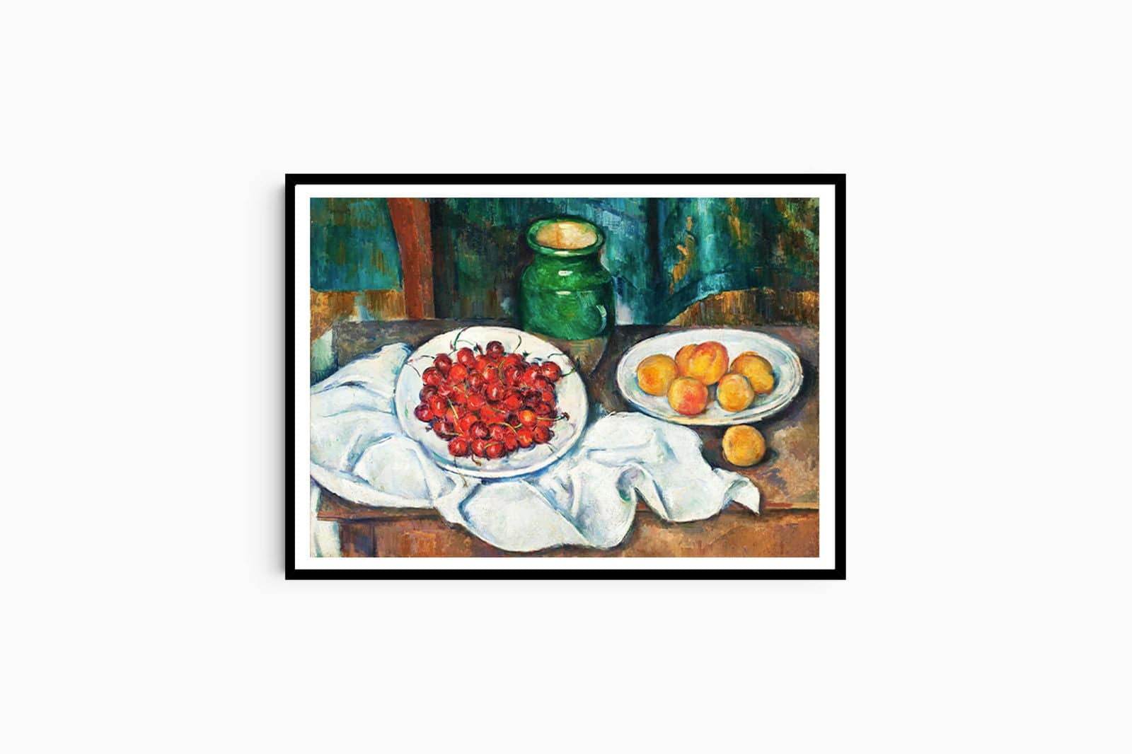 "Paul Cezanne - Still Life With Cherries And Peaches - Hakyarts"
