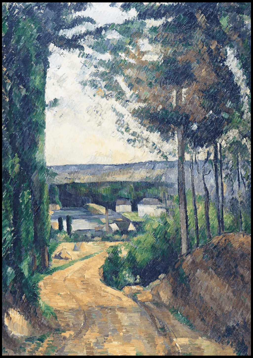 "Paul Cezanne - Road Leading to the Lake - Hakyarts"