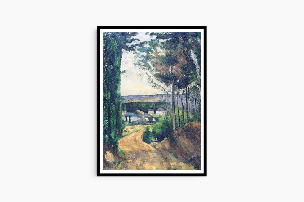 "Paul Cezanne - Road Leading to the Lake - Hakyarts"