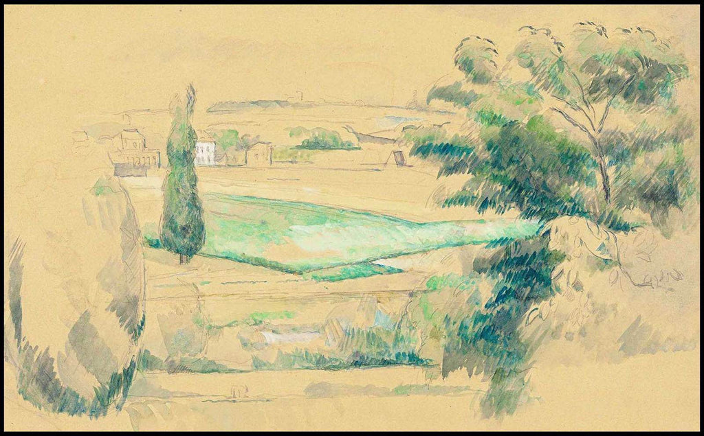 "Paul Cezanne - Paysage 'Environs de Melun' - Hakyarts"