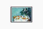 "Paul Cezanne - Still Life with Apples and a Pot of Primroses - Hakyarts"