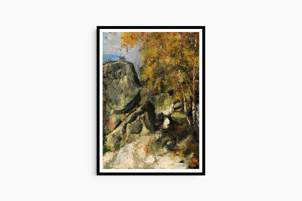 "Paul CŽzanne - Rochers Dans La Fôret 'Fontainebleau' - Hakyarts"