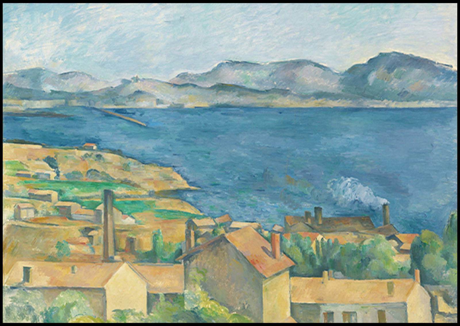 "Paul CŽzanne - The Bay of Marseilles, Seen from L'Estaque - Hakyarts"