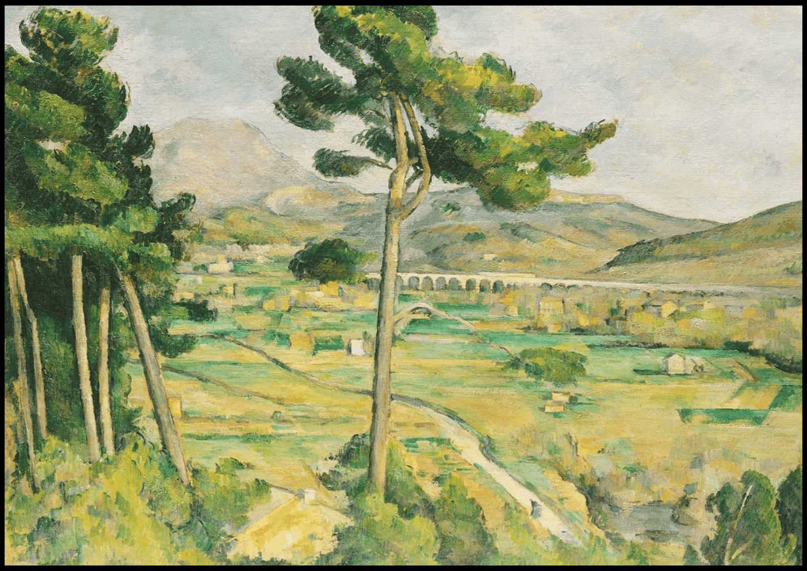 "Paul CŽzanne - Mont Sainte-Victoire and the Viaduct of the Arc River Valley - Hakyarts"