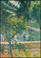 "Paul CŽzanne - Le bassin du Jas de Bouffan - Hakyarts"