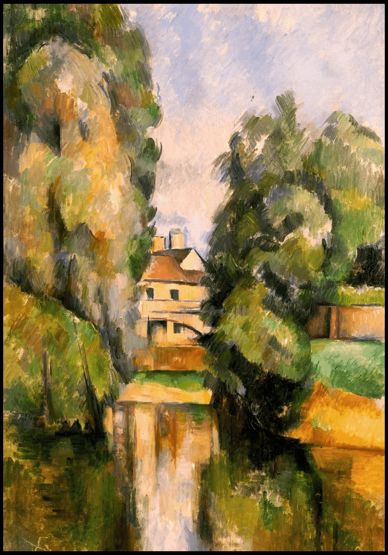"Paul CŽzanne - Country House by a River - Hakyarts"