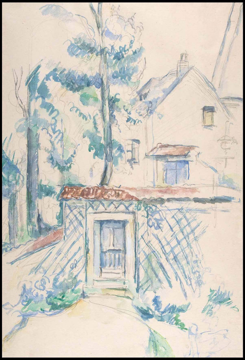"Paul Cézanne - Entrance to a Garden - Hakyarts"