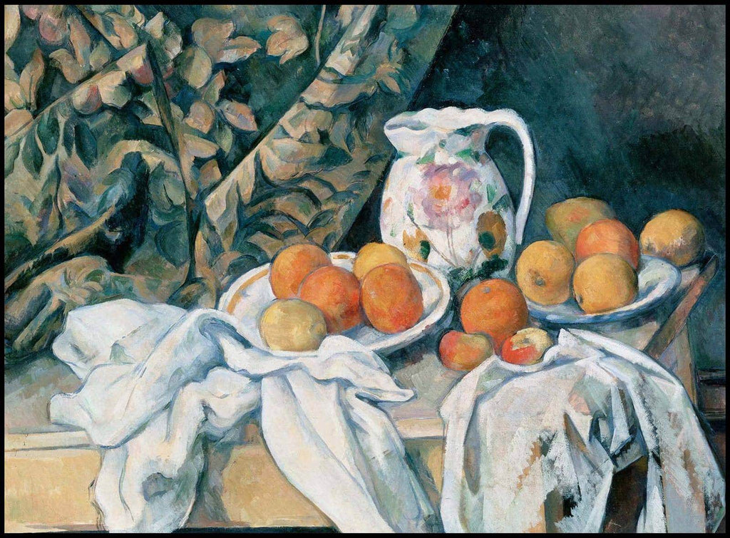 "Paul Cézanne - Still Life with a Curtain - Hakyarts"