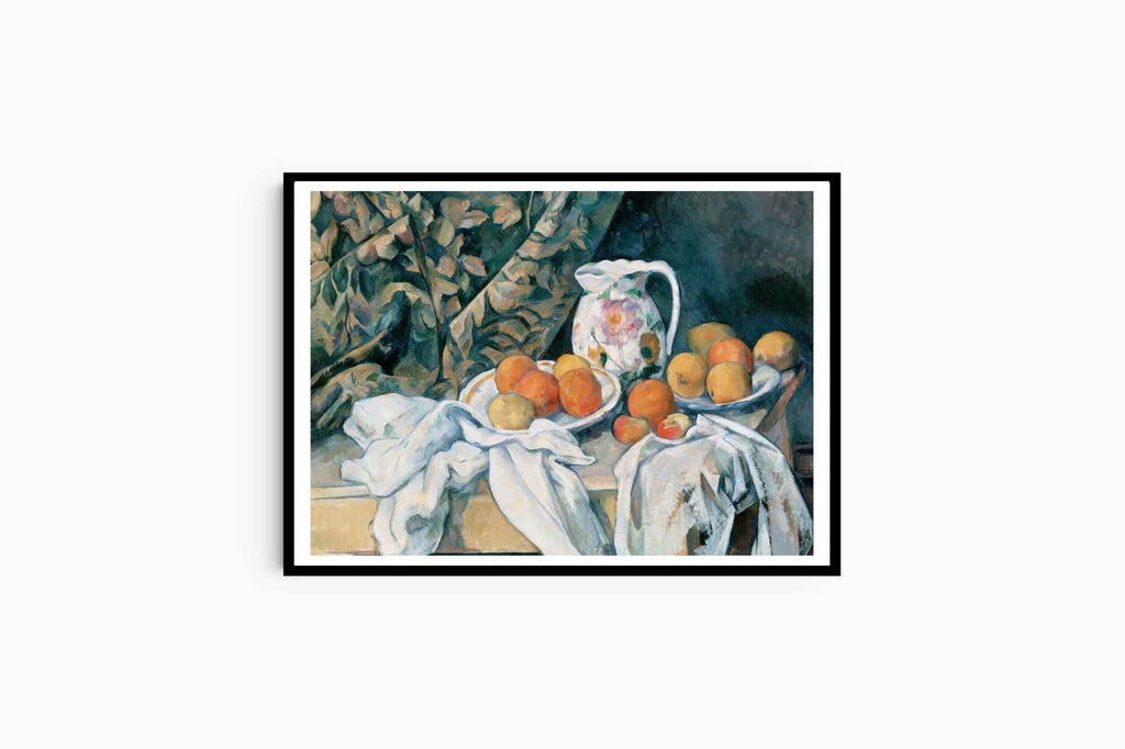 "Paul Cézanne - Still Life with a Curtain - Hakyarts"