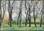 "Paul Cézanne - Les Marronniers du Jas de Bouffan en Hiver - Hakyarts"