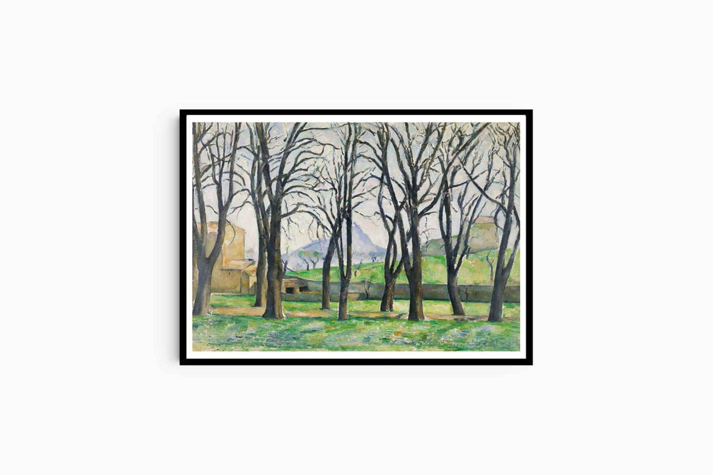 "Paul Cézanne - Les Marronniers du Jas de Bouffan en Hiver - Hakyarts"