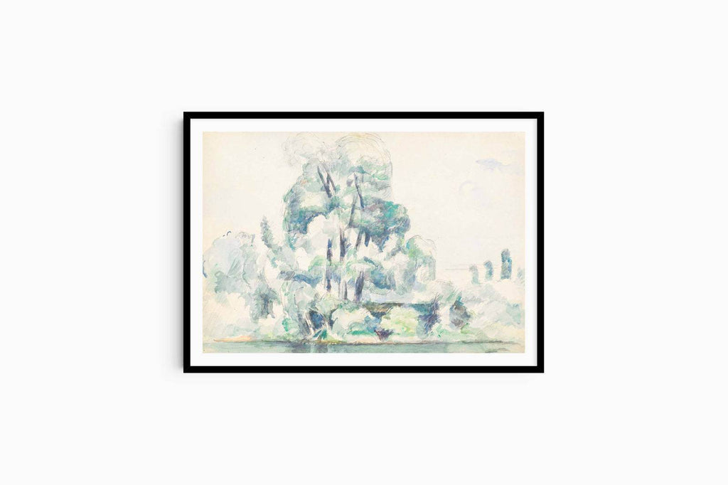 "Paul Cézanne - Banks of the Seine at Médan - Hakyarts"