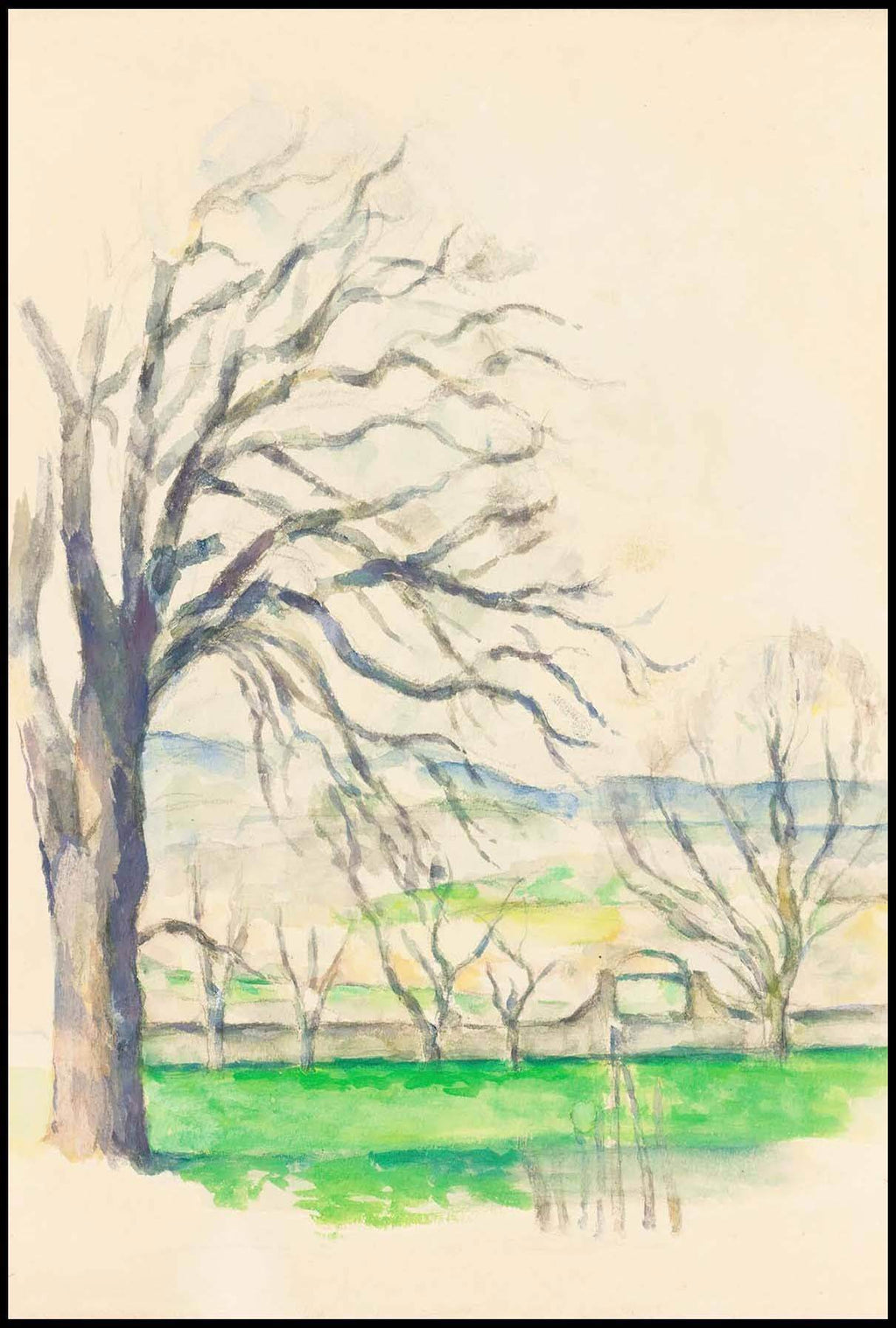 "Paul Cézanne - Arbre Dépouillé Au Jas De Bouffan - Hakyarts"
