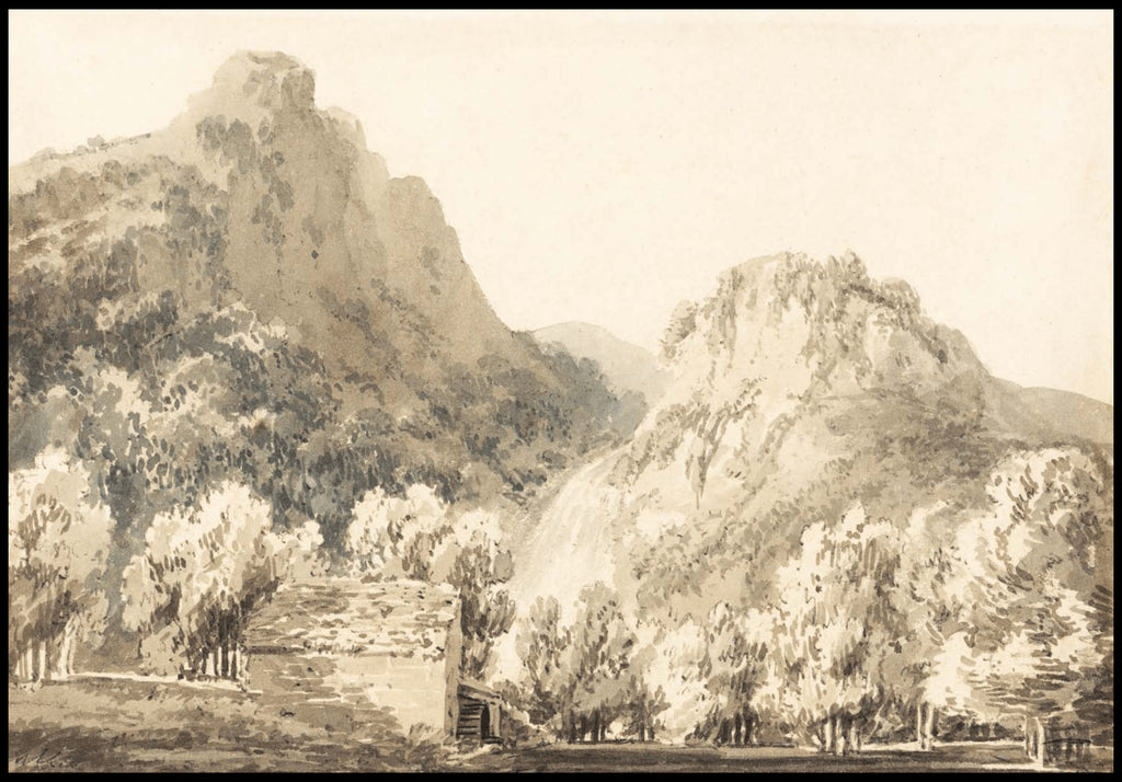 "William Turner - Waterfall of Lodore, Cumberland"