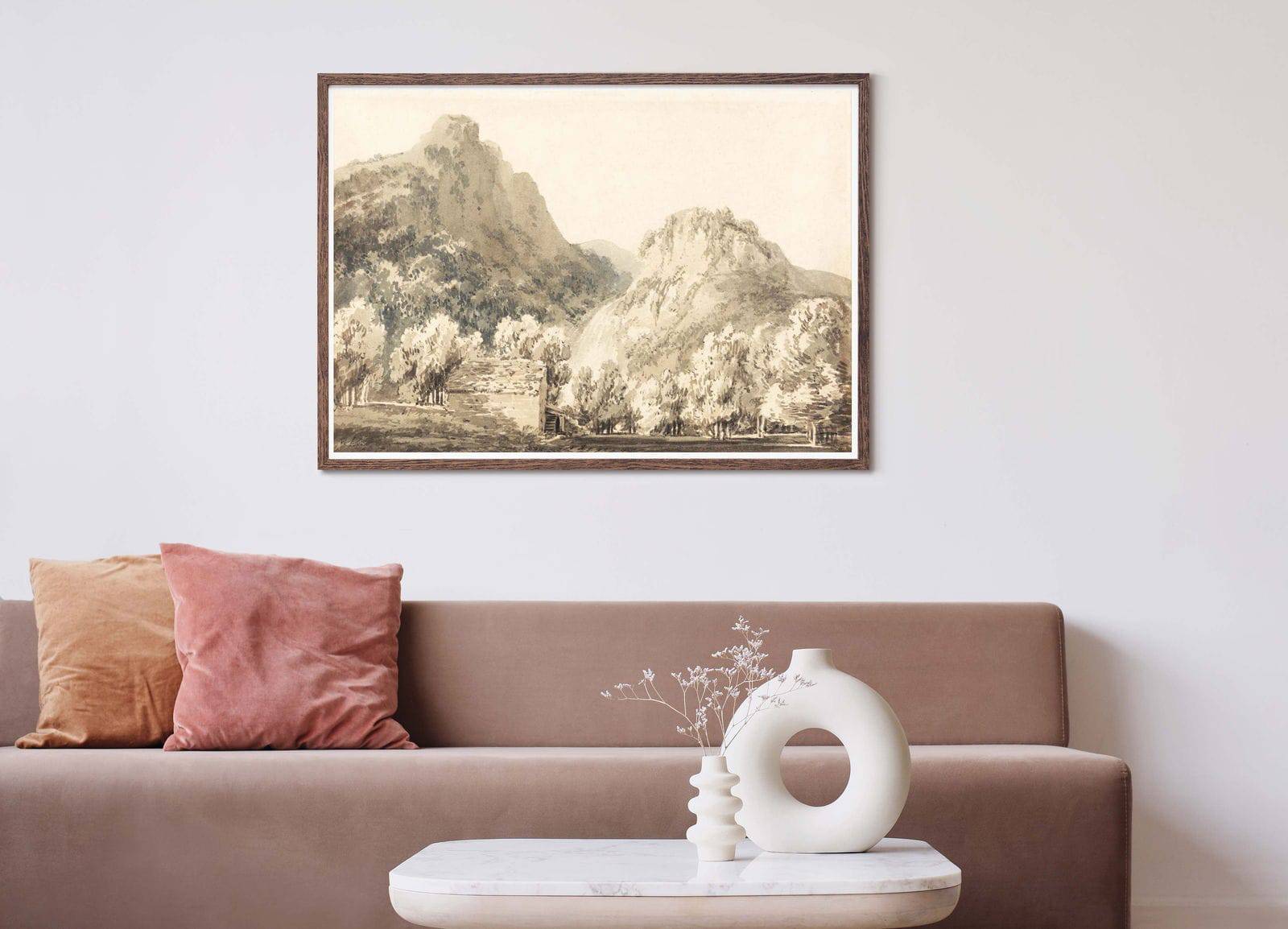 "William Turner - Waterfall of Lodore, Cumberland"