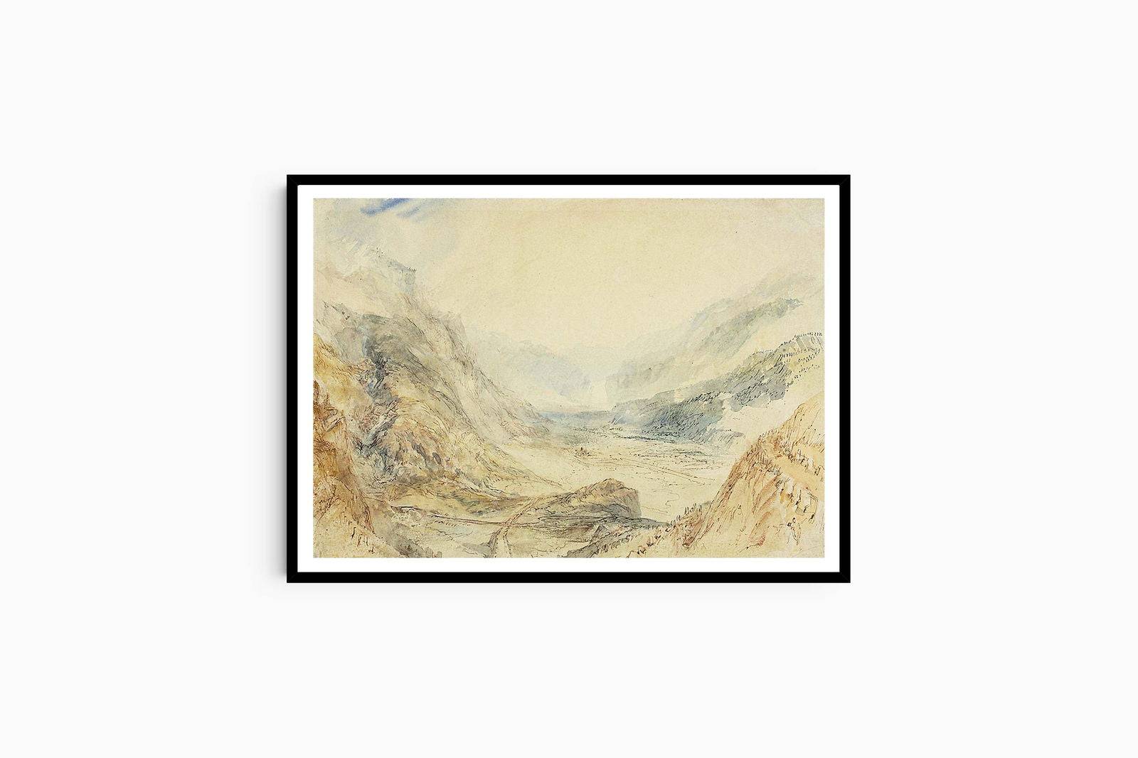 "William Turner - View in the St. Gotthard Pass"