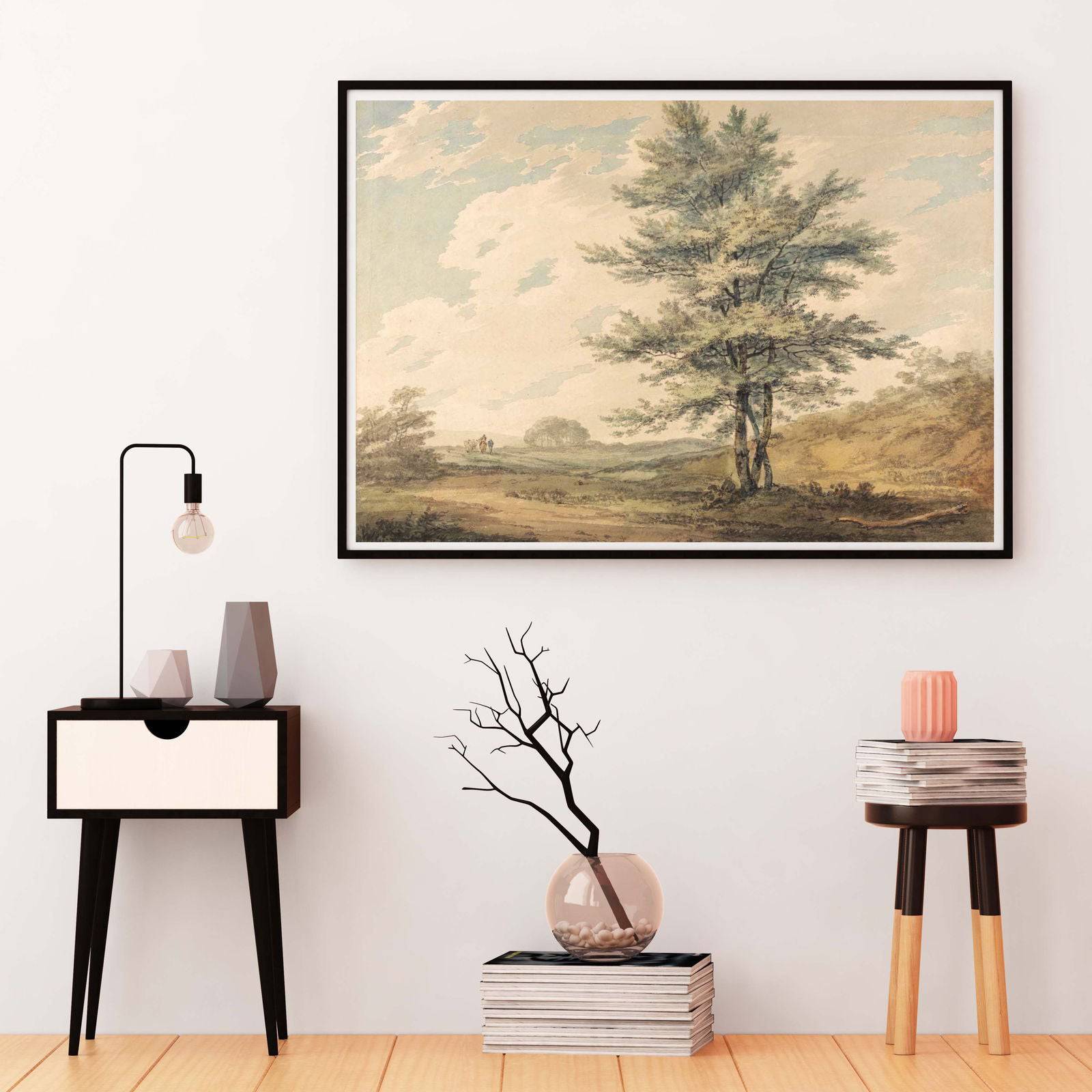 "William Turner - Landscape with Trees and Figures"