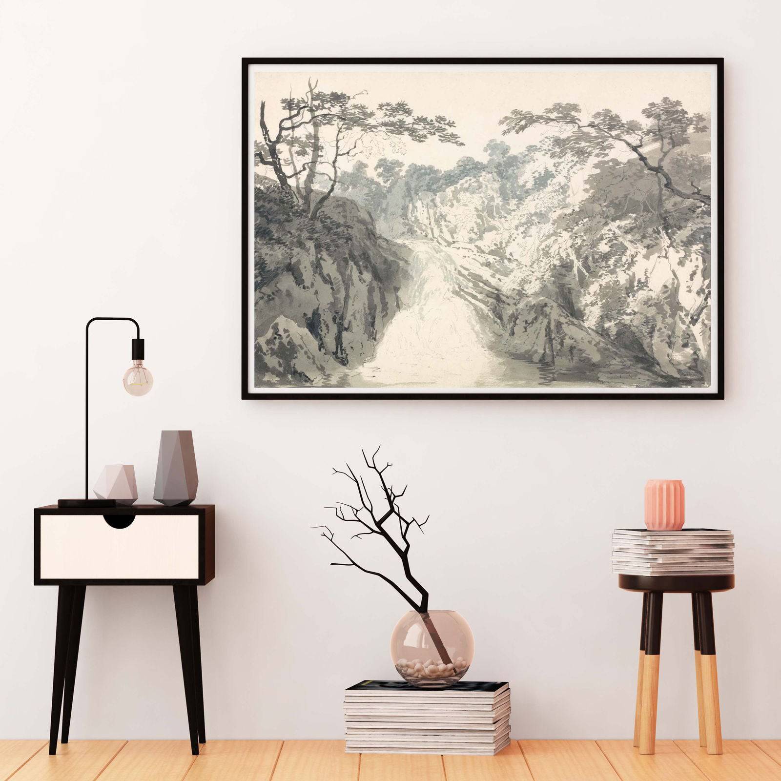 "William Turner - Landscape with Waterfall"