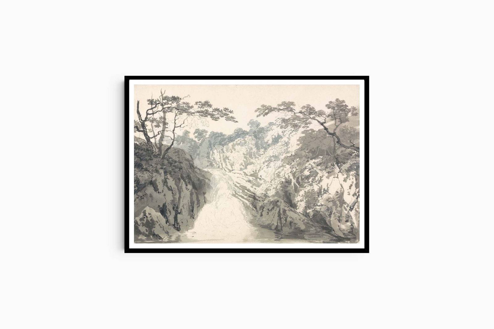 "William Turner - Landscape with Waterfall"