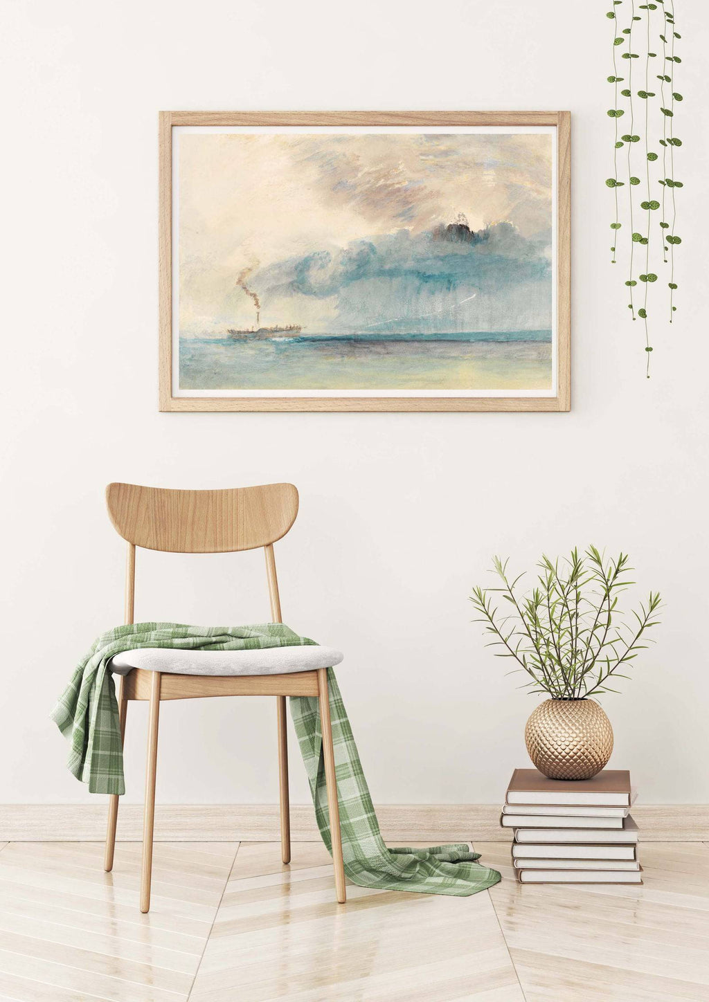 "William Turner - A Paddle-Streamer in a Storm"