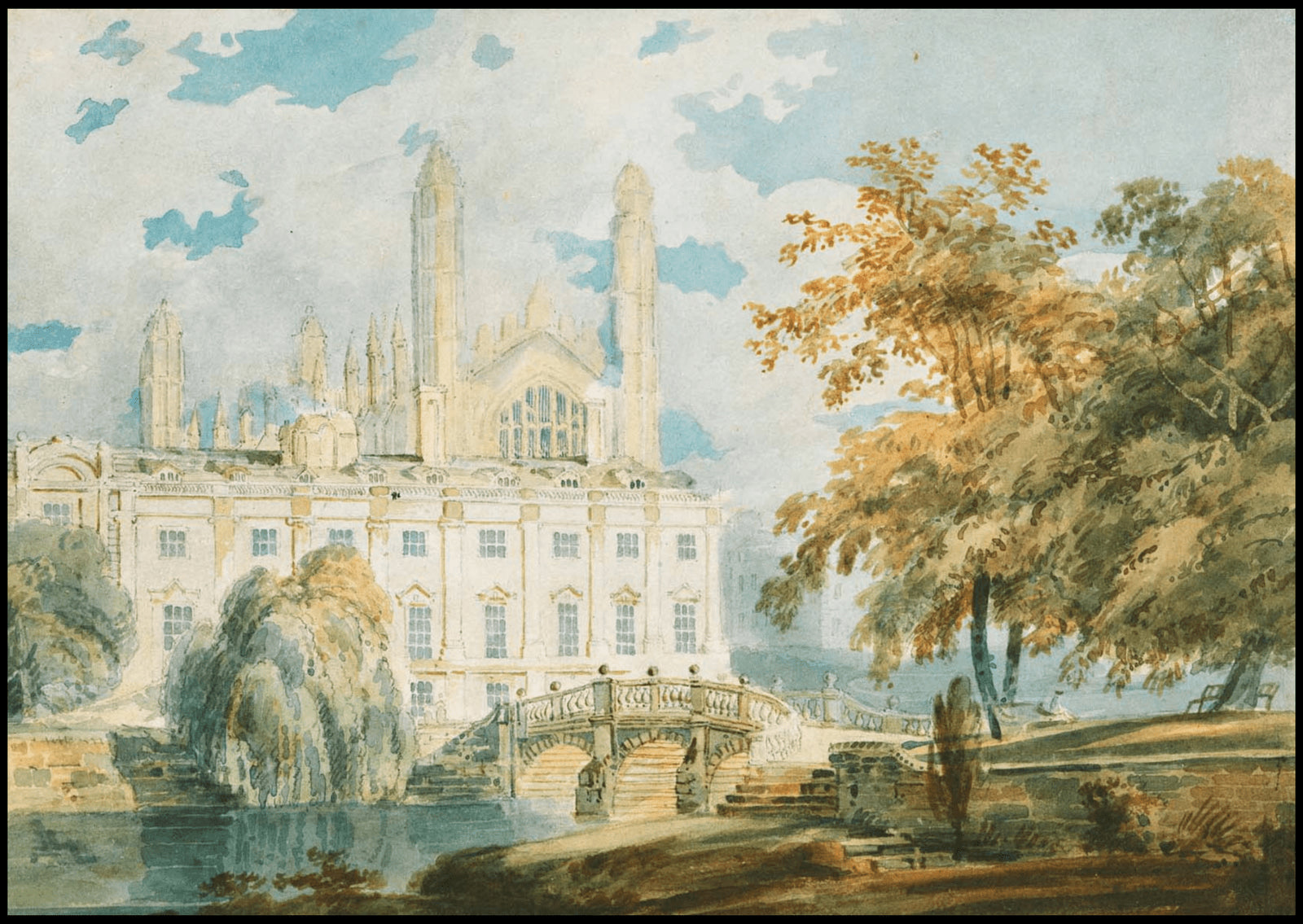 "William Turner - Clare Hall and King's College Chapel"