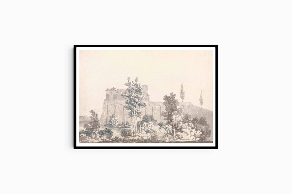 "William Turner - Buildings Overlooking Water"