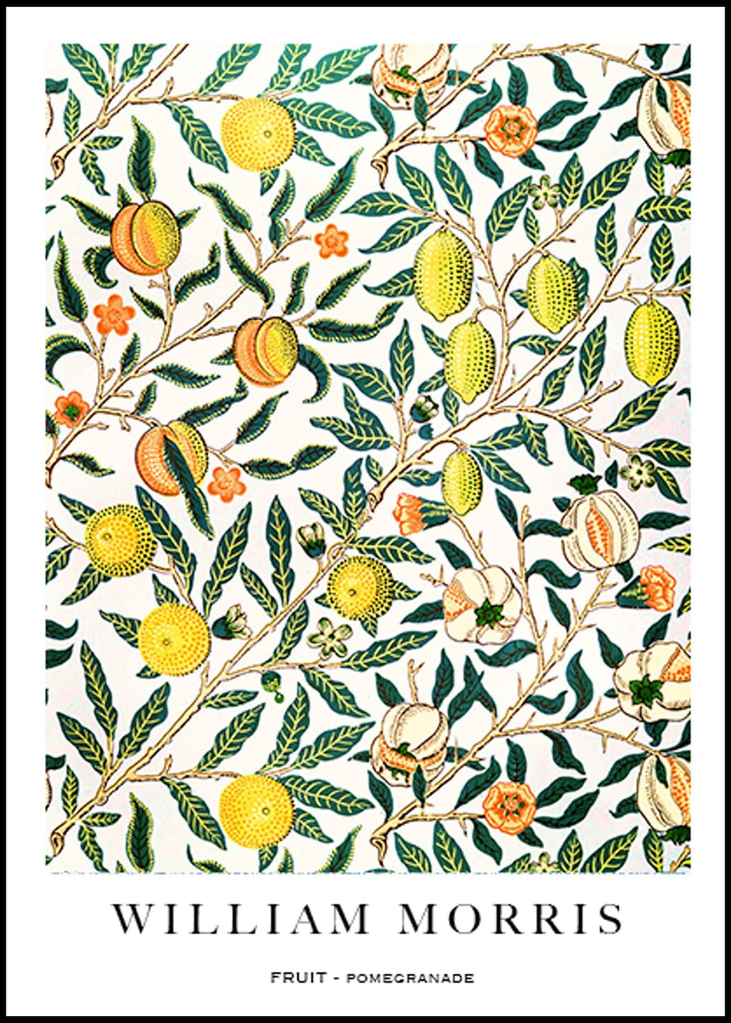 "William Morris - Fruit - Pomegranate Poster"