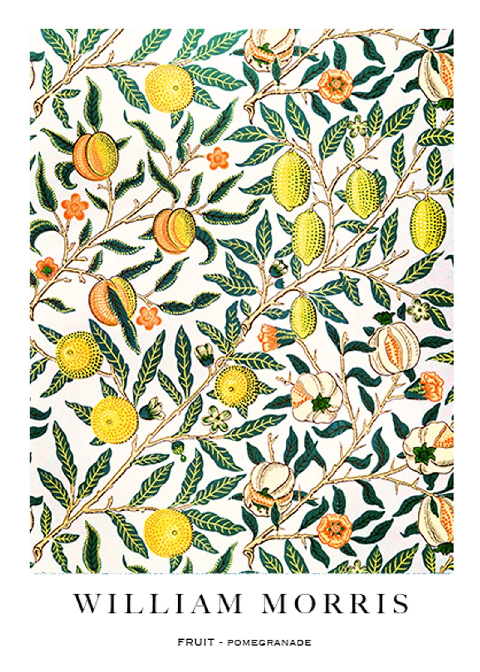 "William Morris - Fruit - Pomegranate Poster"