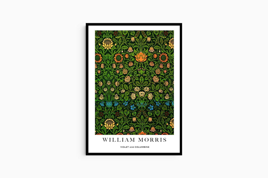 "William Morris - Violet and Columbine Poster"