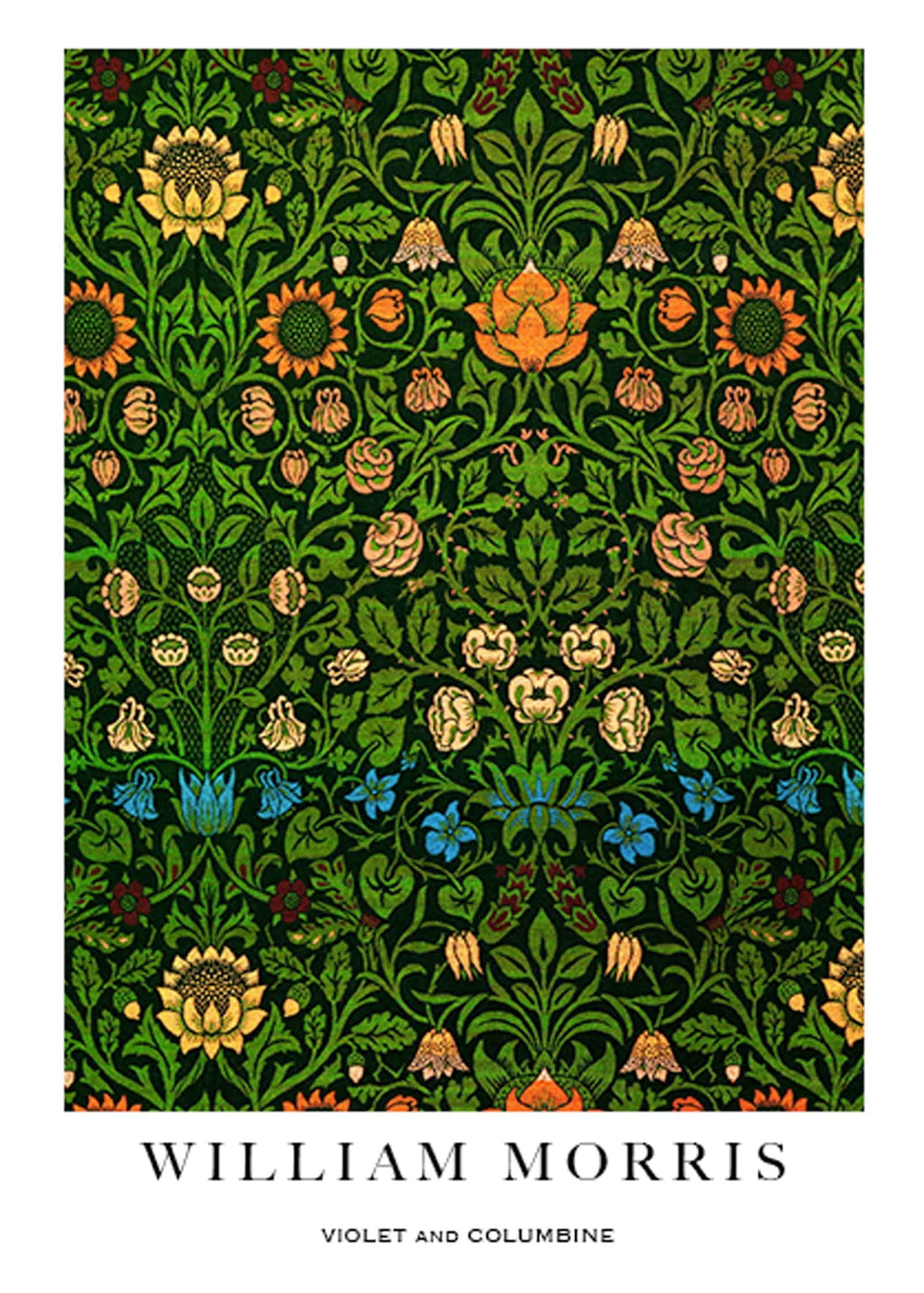 "William Morris - Violet and Columbine Poster"
