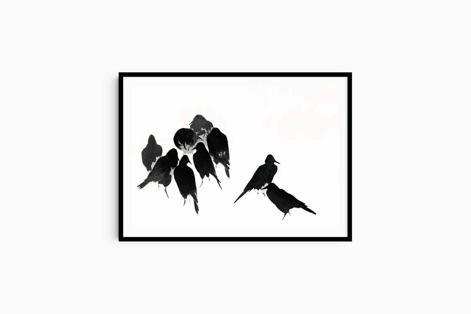 "Watanabee Seitei - Japanese Crows - Hakyarts"