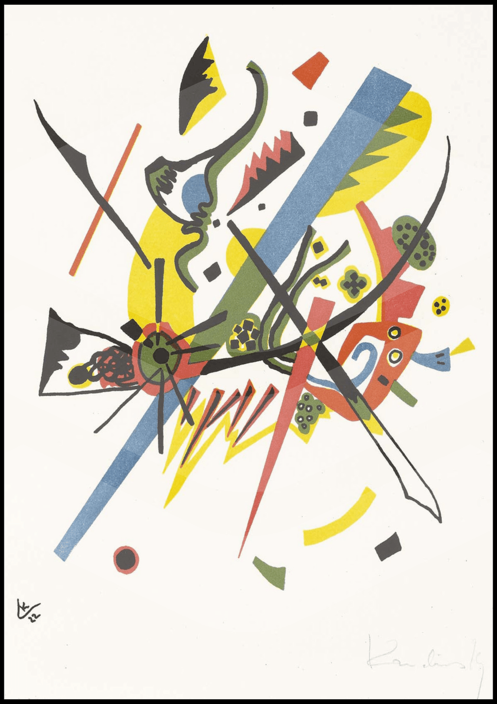 Set of 3 Wassily Kandinsky Prints – Upward (1929) & Gewebe Small Worlds I - Hakyarts