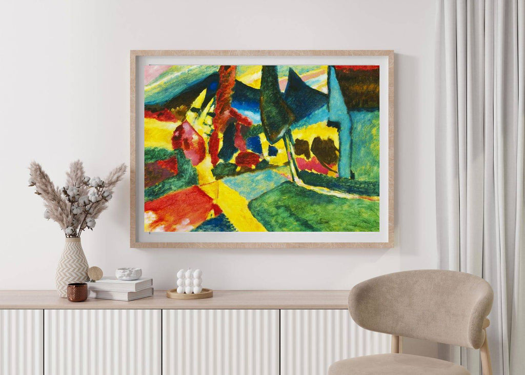 "Wassily Kandinsky - Landscape with Two Poplars"