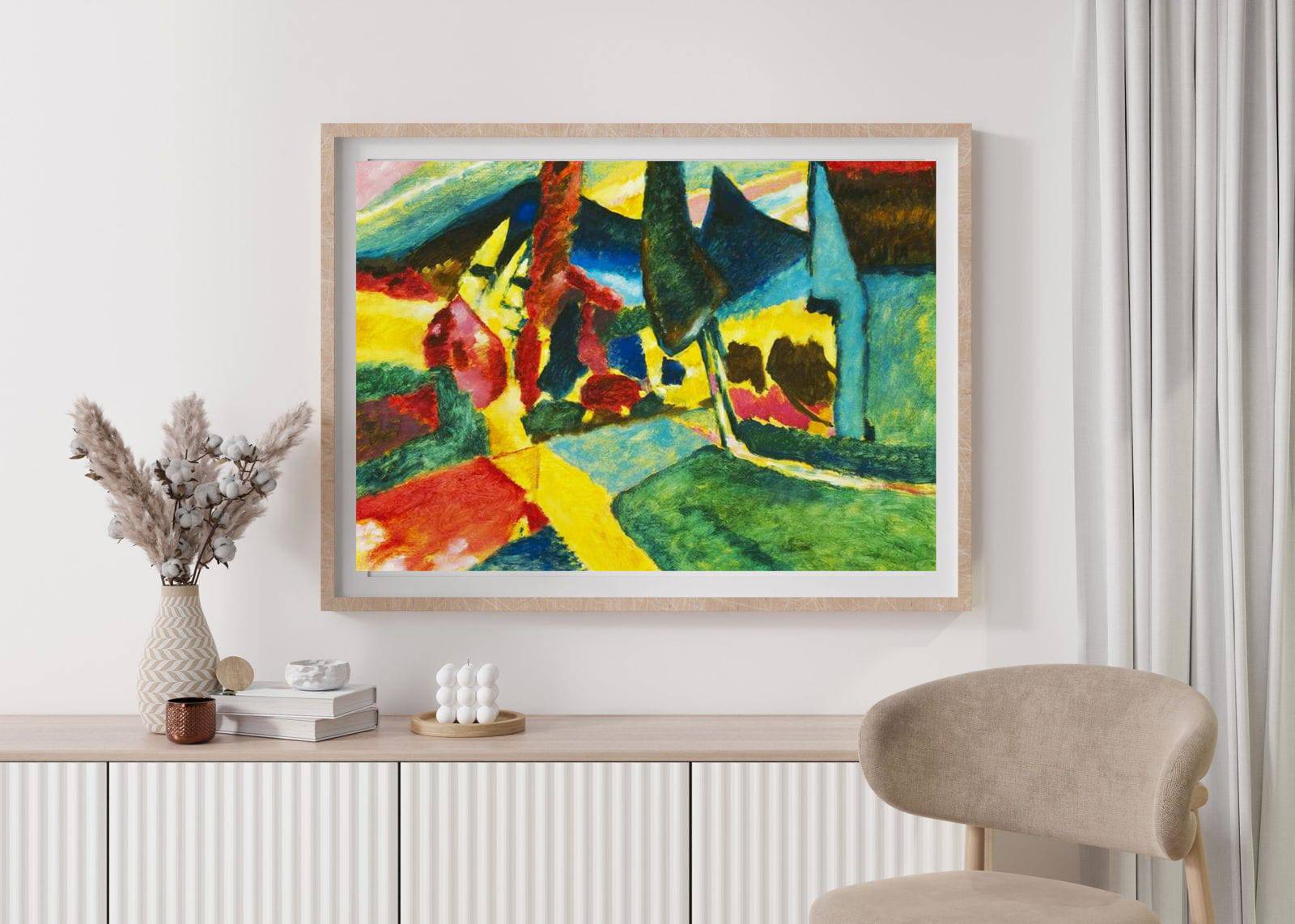 "Wassily Kandinsky - Landscape with Two Poplars"