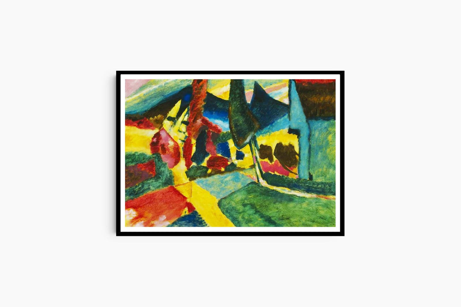 "Wassily Kandinsky - Landscape with Two Poplars"