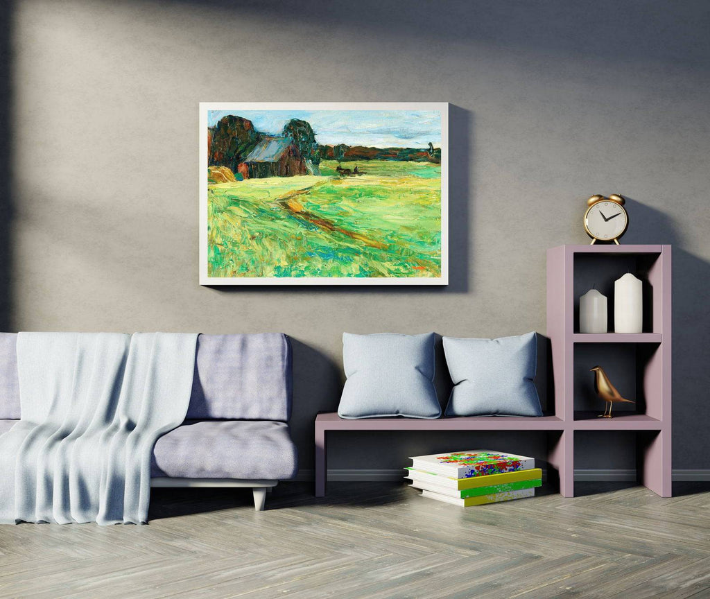 "Wassily Kandinsky - Vasilevskoë 'Barn With Pony'"