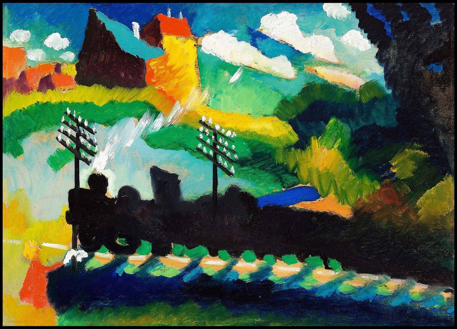 "Wassily Kandinsky - Railway near Murnau"