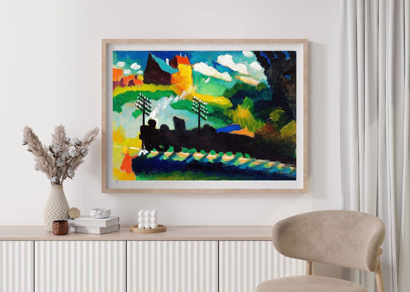 "Wassily Kandinsky - Railway near Murnau"