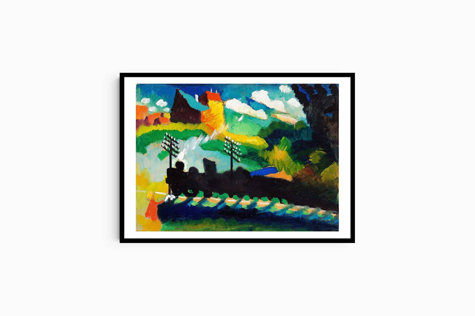 "Wassily Kandinsky - Railway near Murnau"