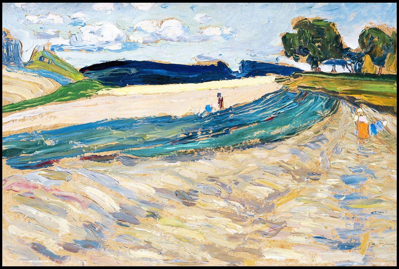 "Wassily Kandinsky - Landscape with a Yellow Field"