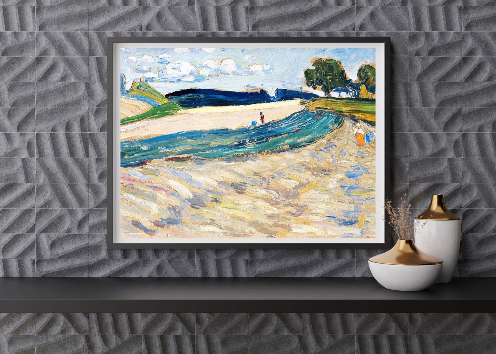 "Wassily Kandinsky - Landscape with a Yellow Field"